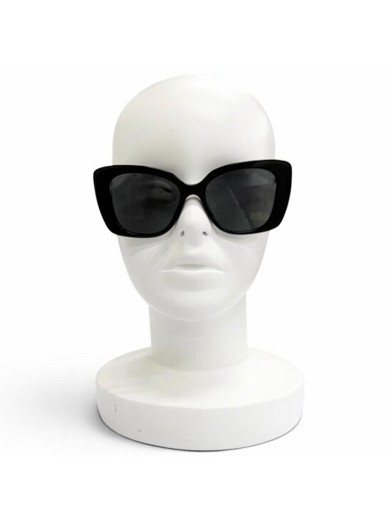 Chanel CC Logo Rhinestone Sunglasses Black White Demo Lens Eyewear main image 9
